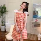 Check Slim-fit Dress
