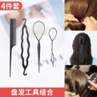 Set Of 4: Hair Styling Tool + Hair Comb As Shown In Figure - One Size
