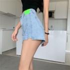 Washed Denim Short