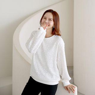 Flower Lace Blouson Top