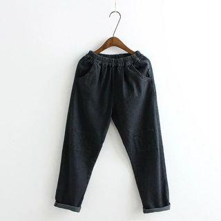 Knee-patch Boyfriend Jeans