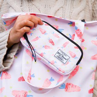Set: Carrot Print Pouch + Mini Crossbody Bag