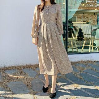 Floral Long Shirtwaist Dress