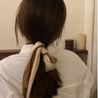 Lettering Narrow Scarf Hair Tie