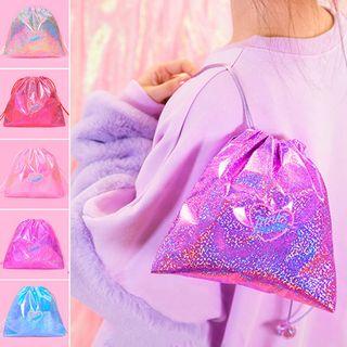 Embroidered Drawstring Organizer Pouch
