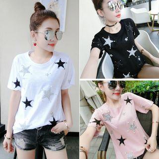 Glittered Star Short-sleeve T-shirt