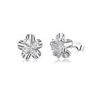 925 Sterling Silver Romantic Elegant Exquisite Daisies Flower Earrings And Ear Studs Silver - One Size
