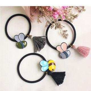 Bee Tasseled Hair Tie