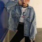Denim Jacket As Shown In Figure - One Size