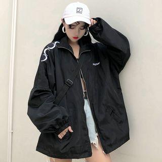 Embroidered Moon Zip Jacket