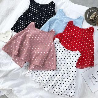 Dotted Sleeveless Top