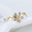 Flower Rhinestone Rings