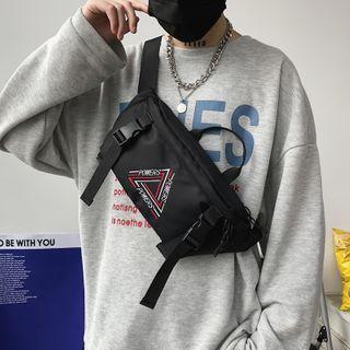 Lettering Buckled Belt Bag