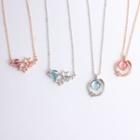 Faux Crystal Pendant Necklace (various Designs)