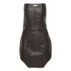 Faux Leather Sleeveless Mini Bodycon Dress
