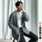 Colored Loose-fit Knit Cardigan