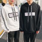 Couple Matching Lettering Strap Hoodie / Sweatpants