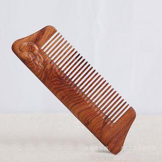Wooden Hair Comb Brown - One Size
