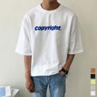 Copyright Printed Boxy T-shirt