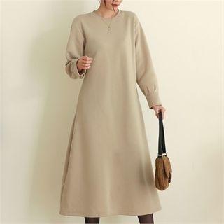 A-line Long Sweatshirt Dress