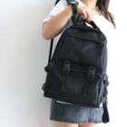Oxford Buckled Backpack Black - One Size