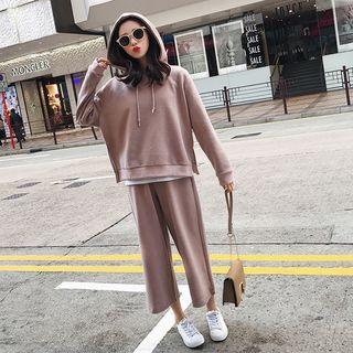 Set: Hoodie + Wide-leg Pants