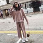 Set: Hoodie + Wide-leg Pants