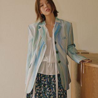 Tie-dye Three Button Blazer