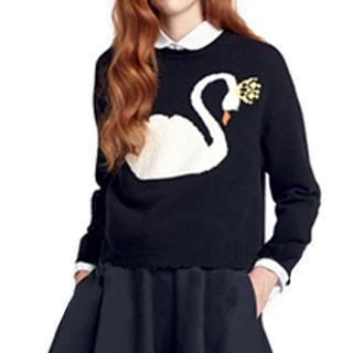 Swan Print Sweater