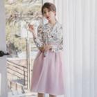 Hanbok Skirt (sheer Chiffon / Midi / Light Purple)