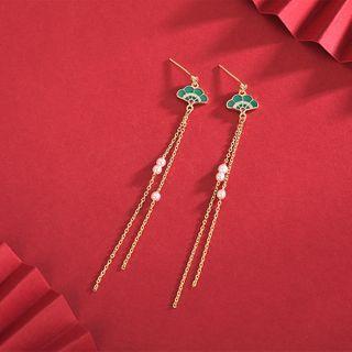 Faux Pearl Dangle Earring Es1241 - One Size