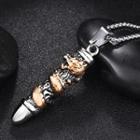 Dragon Bullet Stainless Steel Necklace