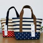 Patterned Canvas Tote Bag