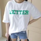Better L Me-lettering T-shirt