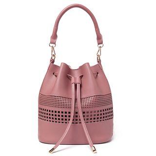 Set: Perforated Bucket Bag + Crossbody Bag