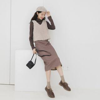 Long-sleeve Top / Vest / Pants / Midi Skirt