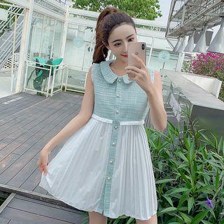 Sleeveless Mini Pleated Dress