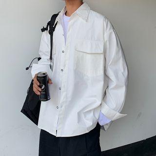 Set: Shirt Jacket + Plaid Neck Tie