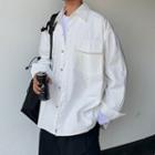 Set: Shirt Jacket + Plaid Neck Tie