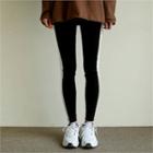 Piped Cotton Leggings