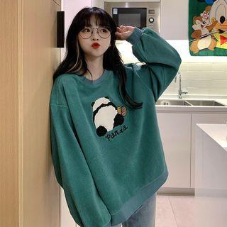 Panda Embroidered Sweatshirt