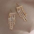 925 Sterling Silver Fringe Earring 1 Pair - As Shown In Figure - One Size