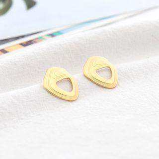 Irregular Alloy Earring 1 Pair - S925 Silver Needle - As Shown In Figure - One Size