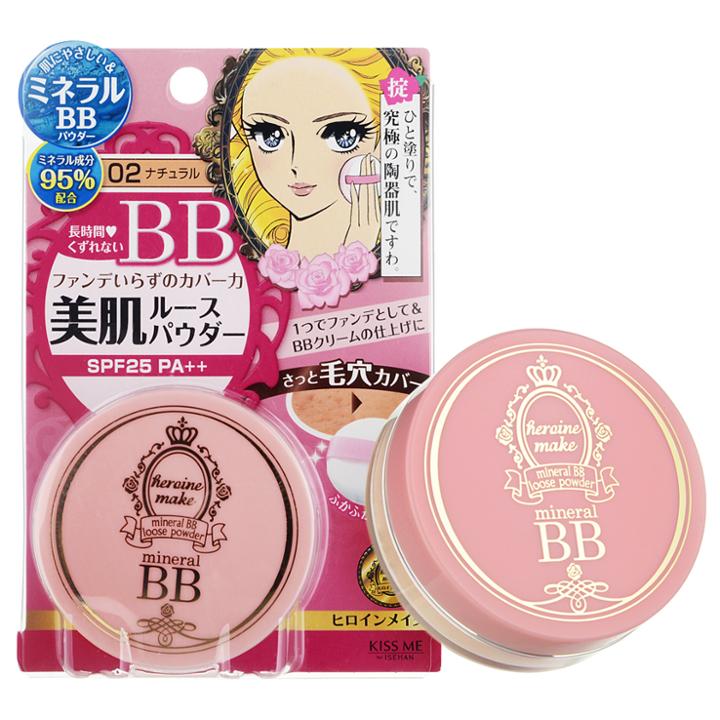Isehan - Heroine Make Mineral Bb Loose Powder Spf 25 Pa++ (#02 Natural Beige) 6g