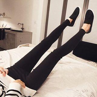 Skinny Pants High-rise - Khaki - L