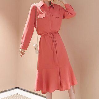 Tie Waist Shirtdress