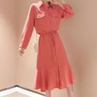 Tie Waist Shirtdress