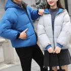 Couple Matching Reversible Hooded Puffer Jacket