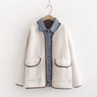 Mock Two Piece Button Jacket