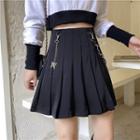 Pleated Chain Skirt